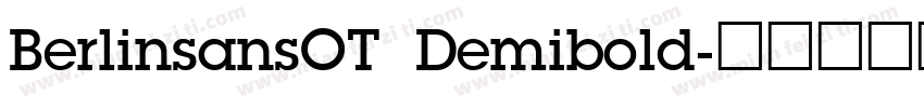 BerlinsansOT Demibold字体转换